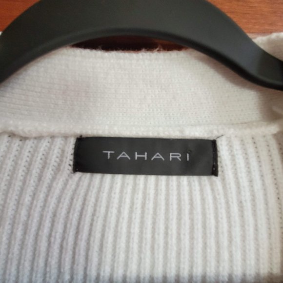 NWT Tahari Oversized Cardigan Sweater, White, Size S - Picture 2 of 4